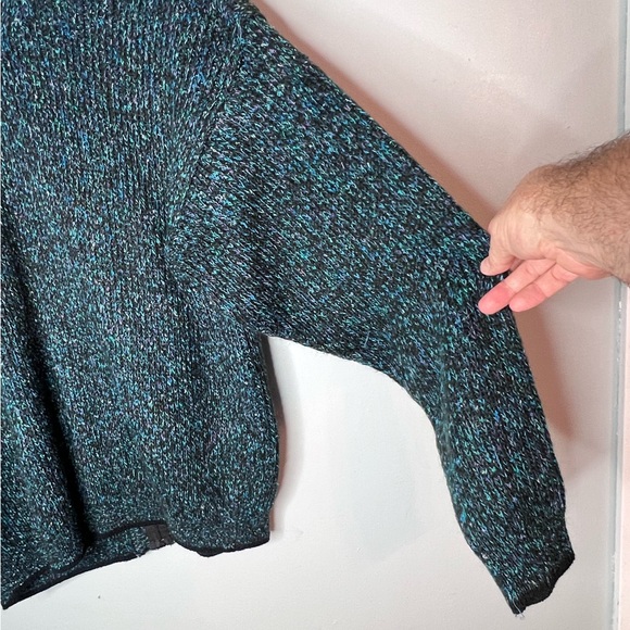 Z Cavaricci Zip Up Knit Crochet Style Cardigan Sweater - Picture 7 of 8